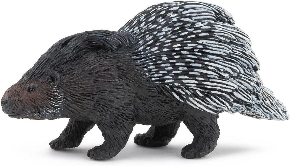 Miniatura: Figura Puerco Espín Pintada A Mano Papo