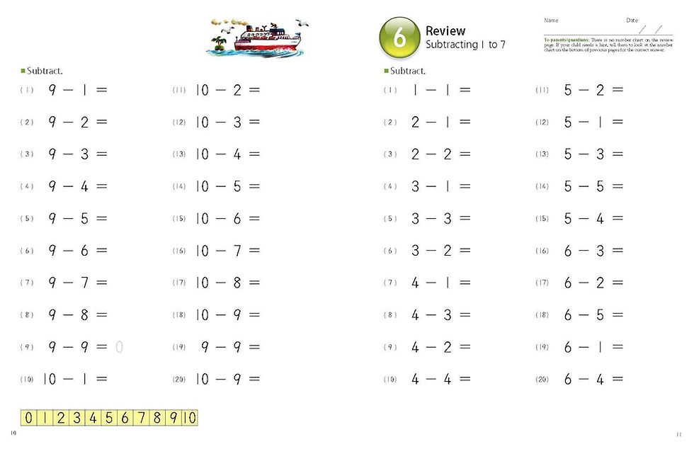 Miniatura: Libro Kumon Mi Libro De Restas Simples Para Niños