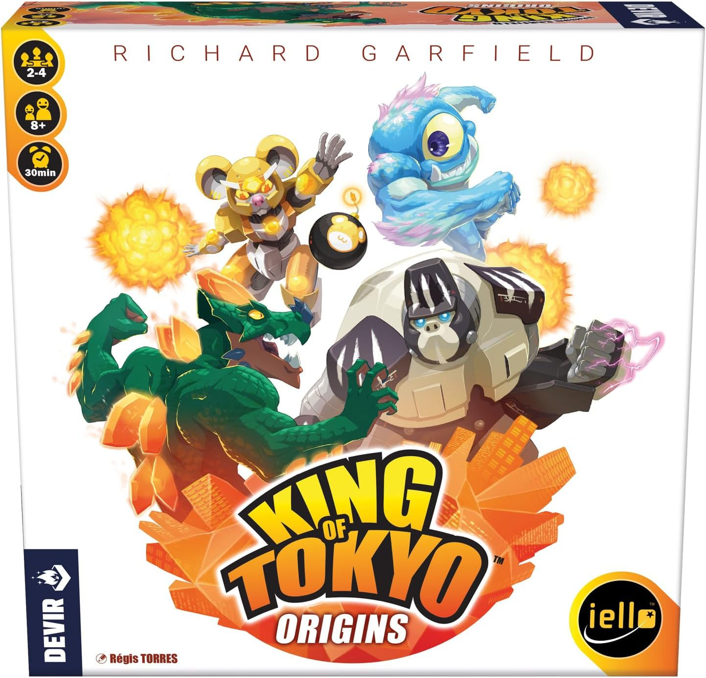 Juego De Mesa King Of Tokyo Origins Para Niños