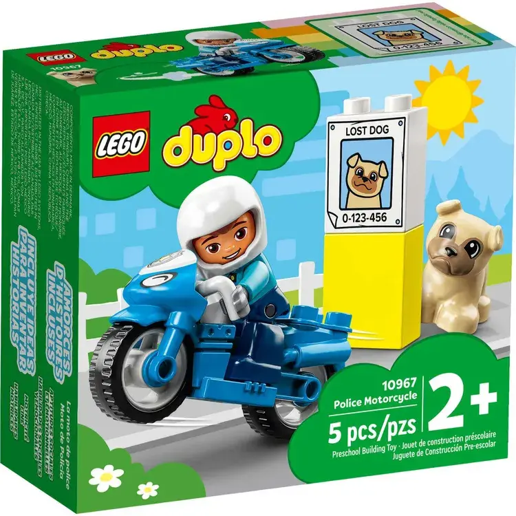 Juego Lego Moto De Policía 5 Piezas  Niños