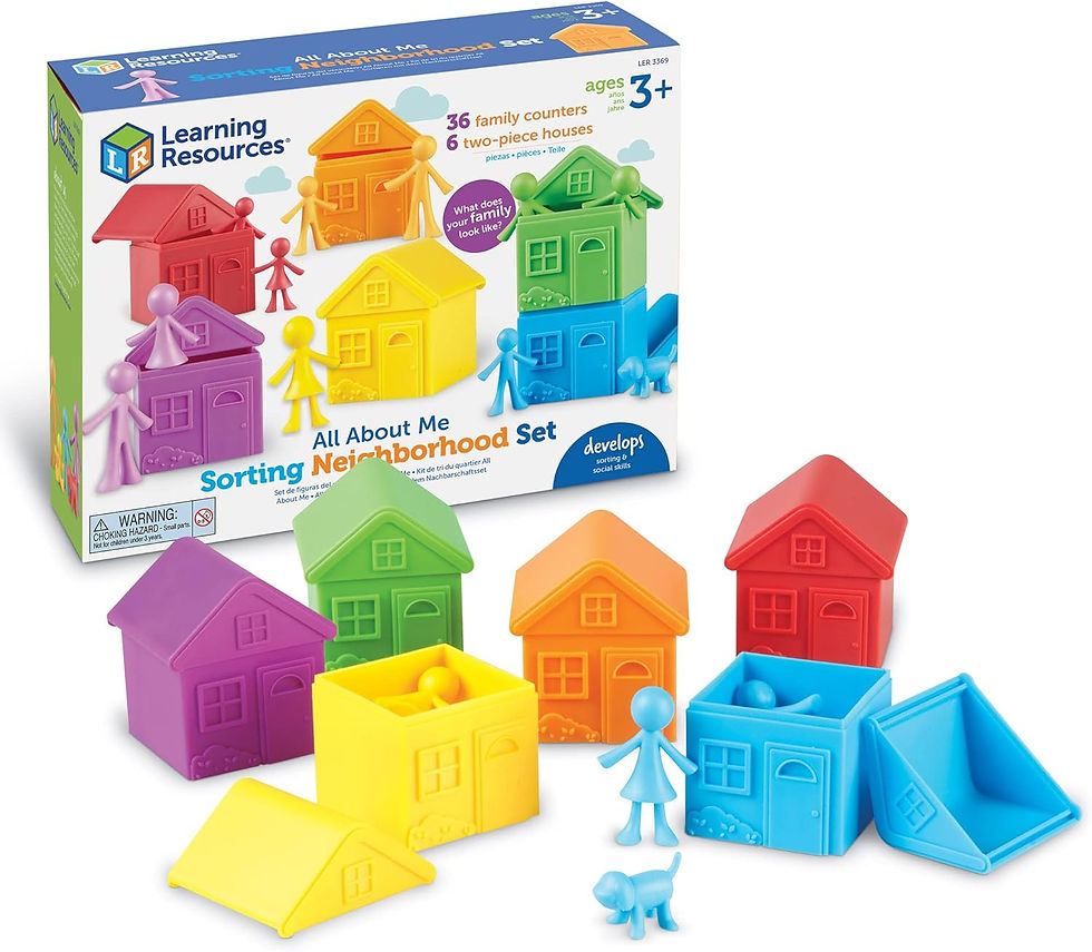 Juego Set Educativo Clasificación familia Para Niños