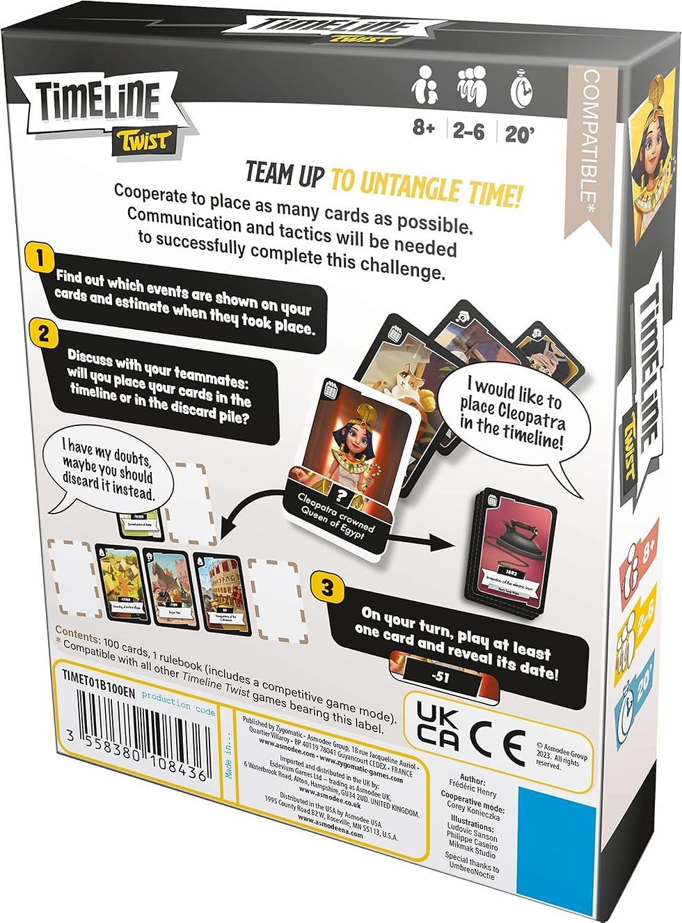 Miniatura: Juego De Mesa Timeline Twist Cooperativo Para Niños Familia