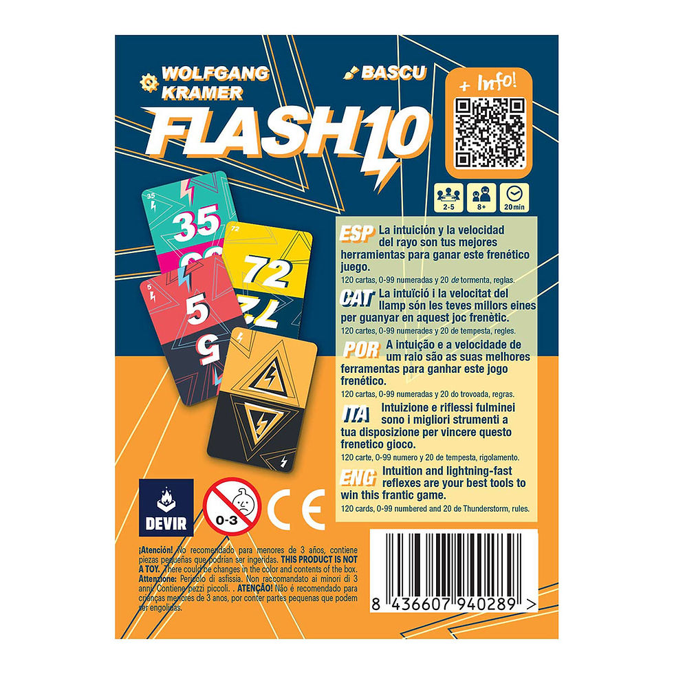 Miniatura: Juego De Mesa Flash 10 Estrategia Adultos Niños