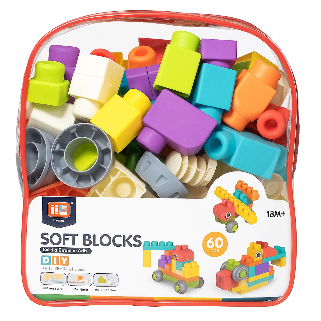 Juego Bloques  Grandes 60 Piezas para niños