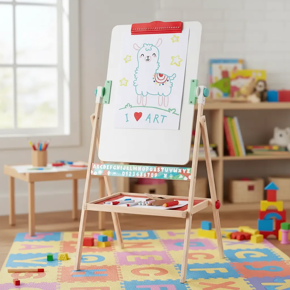 Miniatura: Juguete Didáctico Tablero Plegable Doble Cara Para Niños