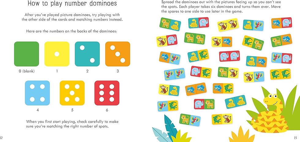 Miniatura: Juego Y Libro Didáctico Domino Jungla Para Niños