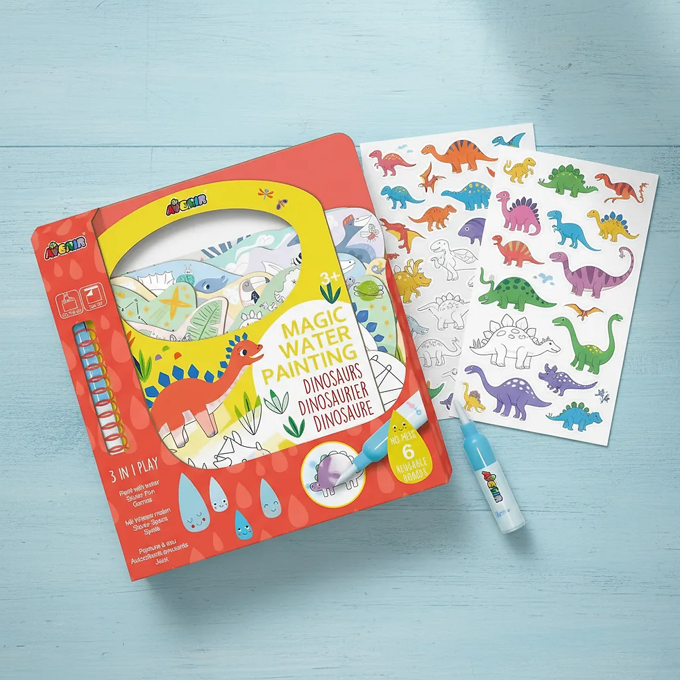 Miniatura: Libro Magico Para Pintar Con Agua Dinosaurios