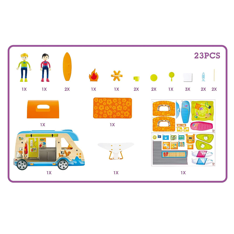 Miniatura: Set De Juego Camper Van En Madera Para Niños