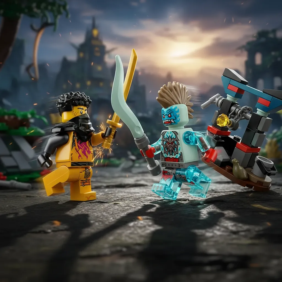 Miniatura: Juego Construcción Lego Original Batalla De Arin Vs Dragonido