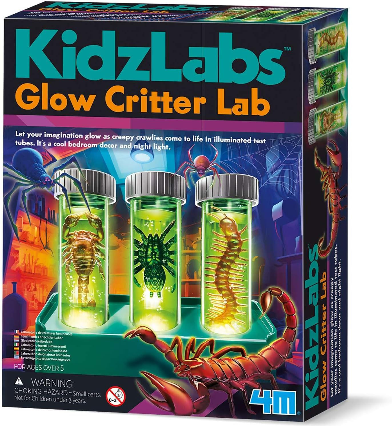 Juego De Ciencia Criaturas Luminosas 4m Para Niños