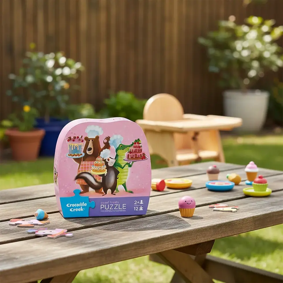 Miniatura: Rompecabezas Diseño Postres 12 Piezas Para Niños