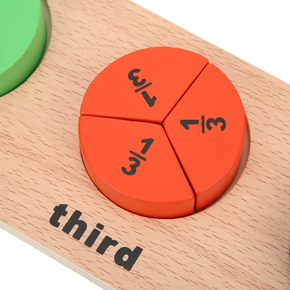 Miniatura: Juego Didáctico Fracciones En Madera para Niños