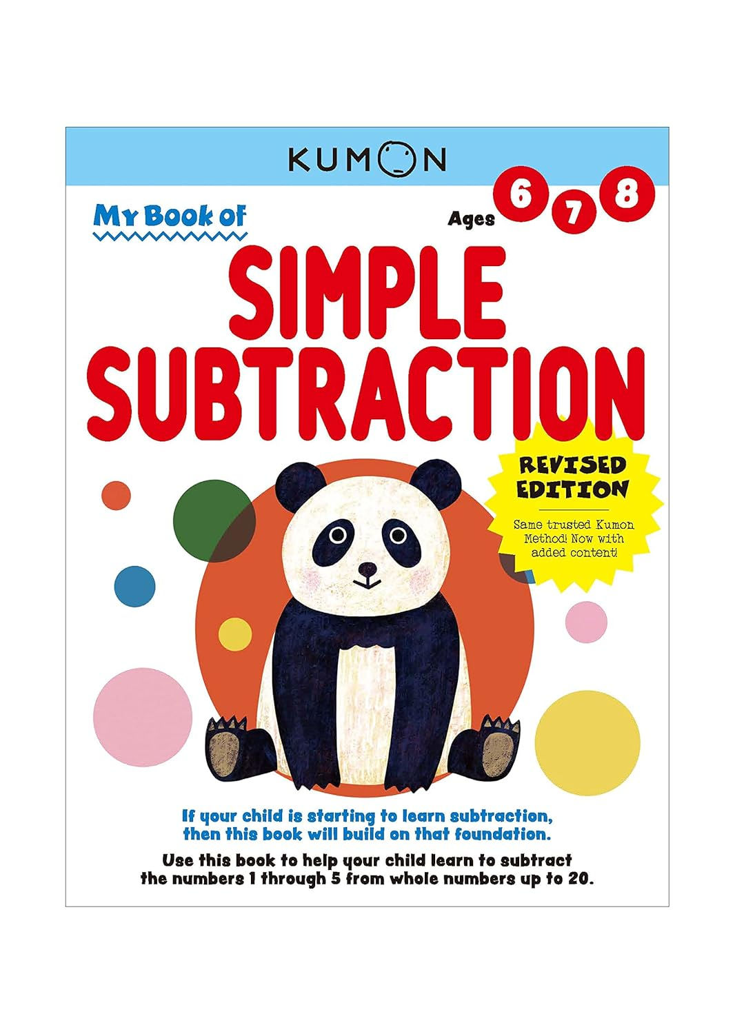Libro Kumon Mi Libro De Restas Simples Para Niños