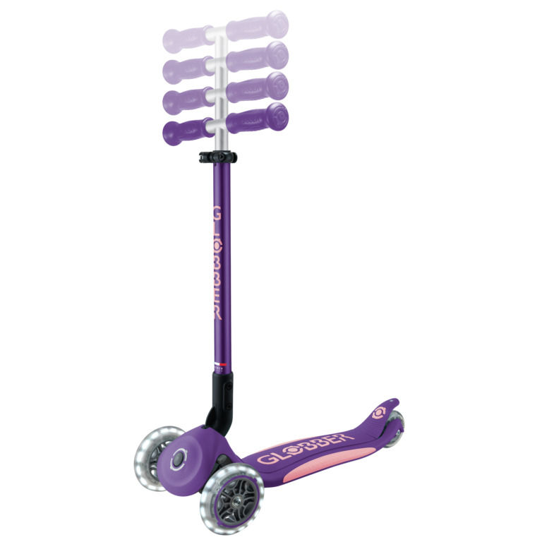 Miniatura: Patineta Primo Plus Lights Plegable Morado Para Niños
