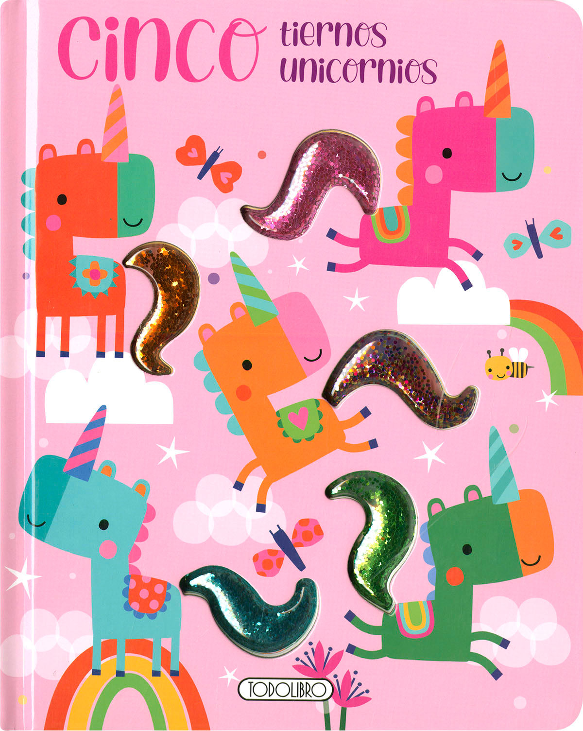 Libro Didáctico Cinco Tiernos Unicornios Para Niños
