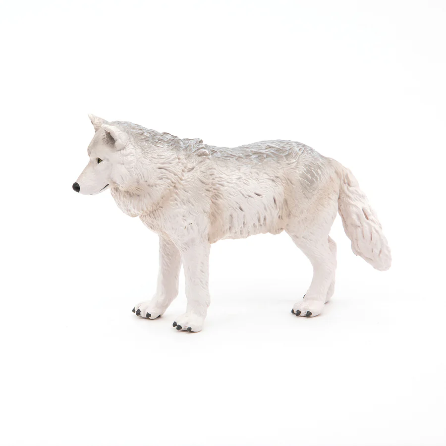 Miniatura: Figura Coleccionable Lobo Polar Pintados A Mano Papo