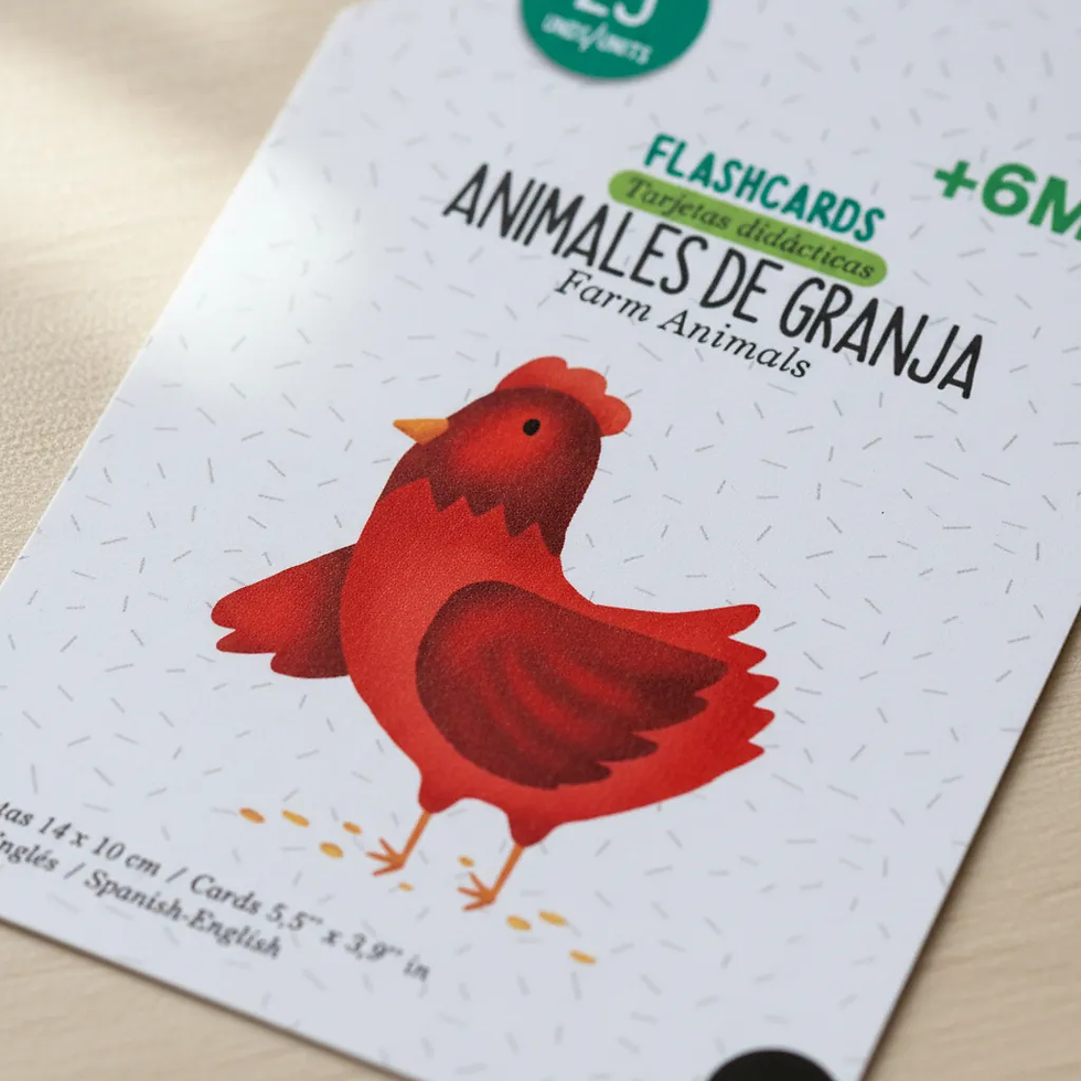 Miniatura: Flahscards Animales De La Granja Cartas Didácticas