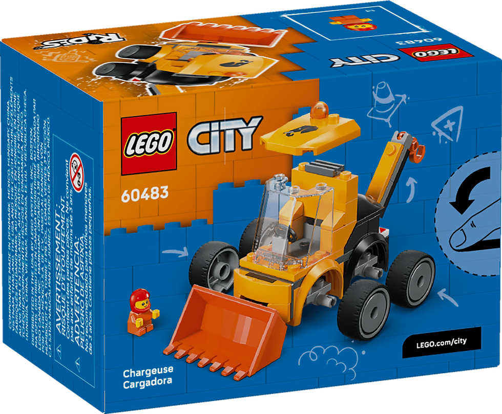 Miniatura: Juego Construcción Cargador Frontal 61 Piezas Niños