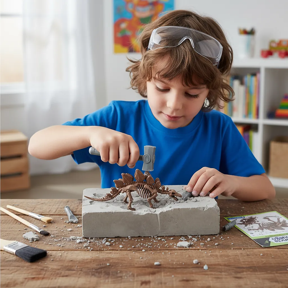 Miniatura: Juego De Ciencia Kit Excavación Stegosaurus Realidad Niños