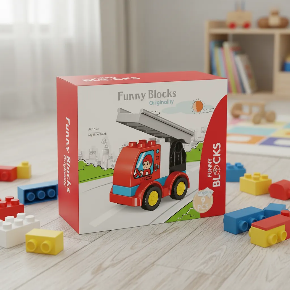 Miniatura: Juego camión Bombero Armable 9 Piezas Niños