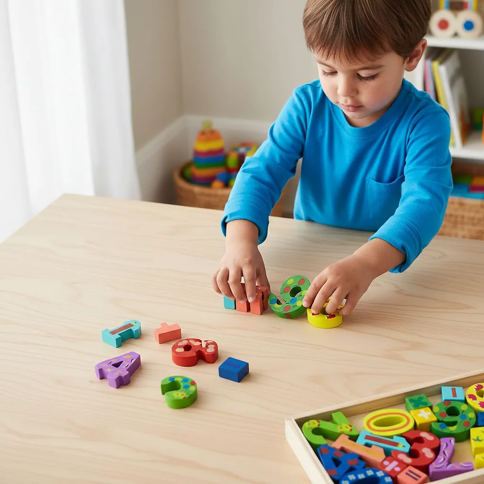 Miniatura: Numeros En Madera Pintados Diseño