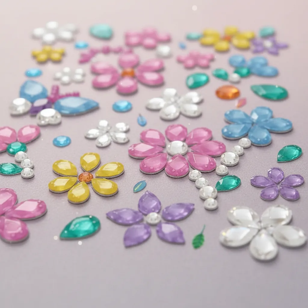 Miniatura: Set De Arte y Manualidades Gemas Para Decorar Flores