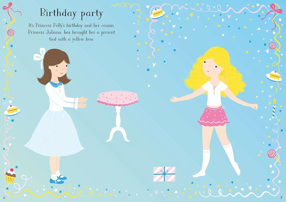 Miniatura: Libro Pequeñas Princesas Con Stickers Para Vestir Para Niños