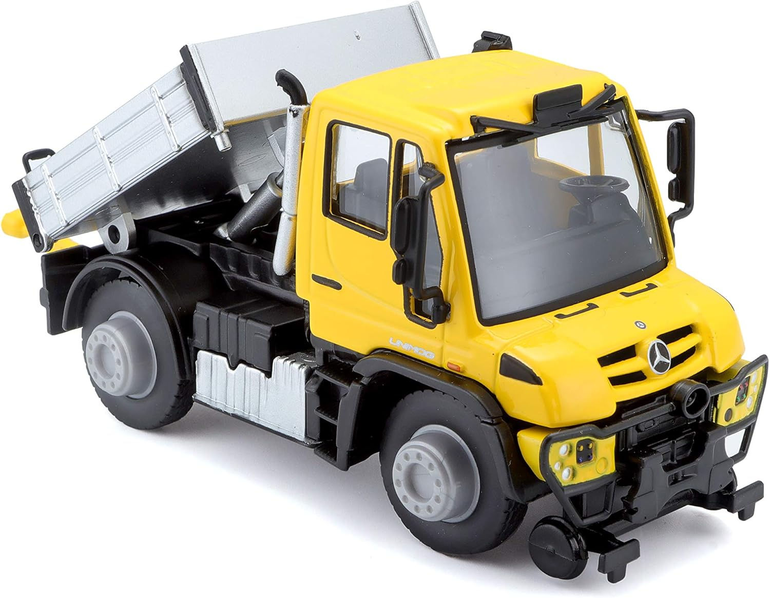 Camión A Escala Mercedes Benz Unimog amarillo
