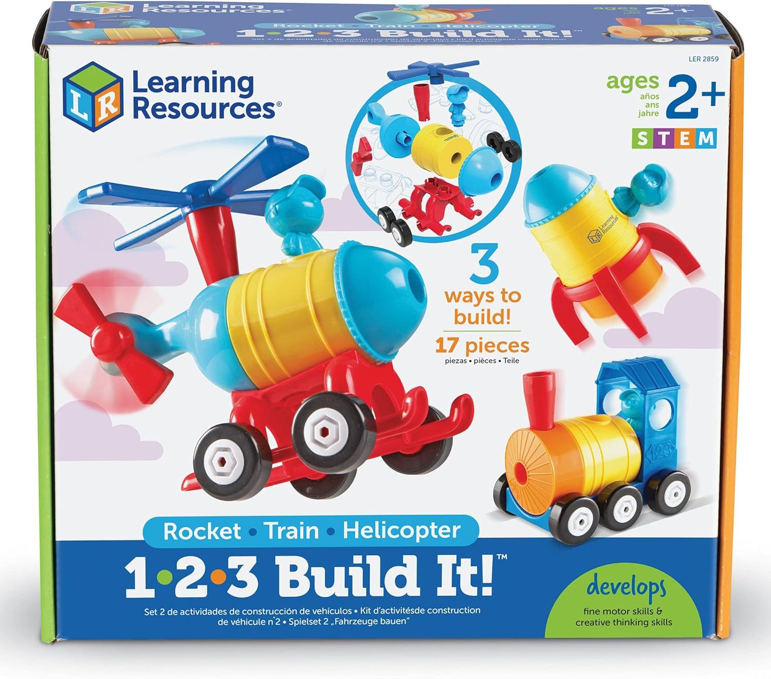Juego Didáctico 1-2-3 Construye! Cohete Para Niños