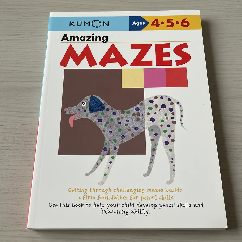 Miniatura: Libro didáctico Kumon Amazing Mazes para niños