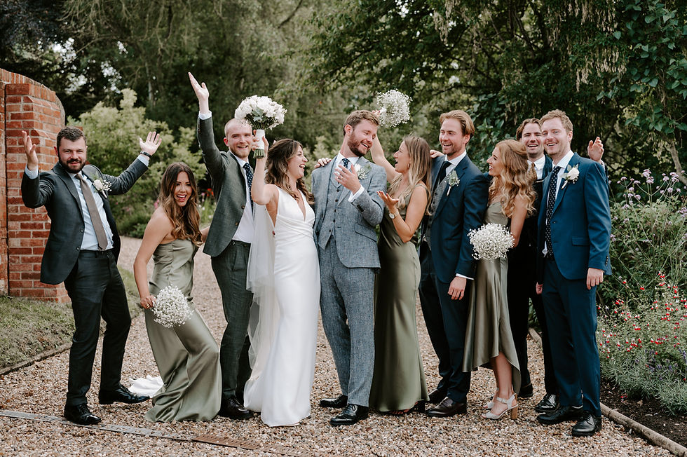 Wedding party - Cheshire wedding photographer