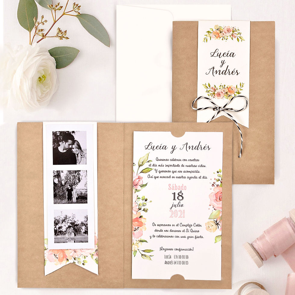 Miniatura: Invitación Tira con Fotografías 39732
