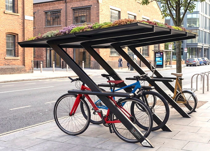 The 8 bay Seventy Frame with sedum roof