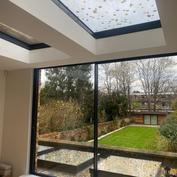 View of garden from games room in Warnborough Road