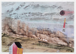 paysage tacheté, 35x50 cm