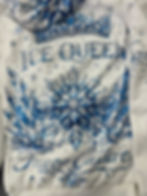 White Ice Queen hoody back view