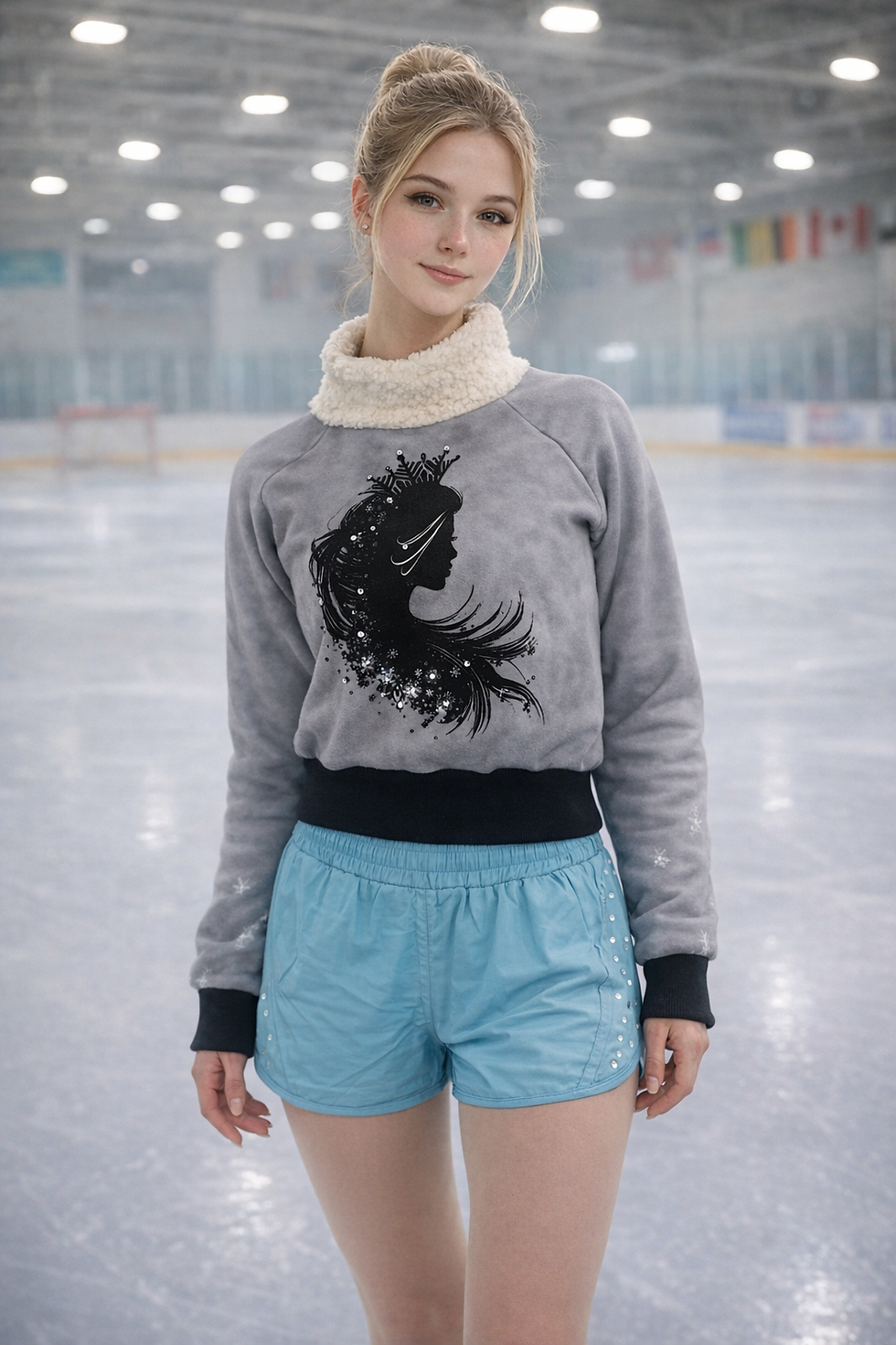 Thumbnail: Ice Queen Sports Shorts By Suzi Murray
