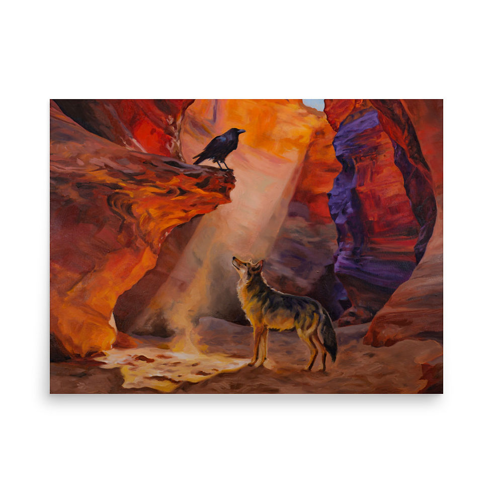 Thumbnail: We All Deserve the Light | Original Oil Matte Print