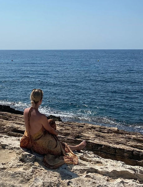Jennifer am Meer in Moraira