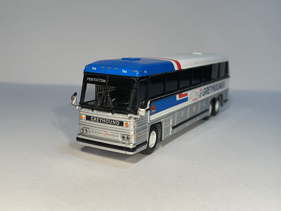 Thumbnail: 87-0246 / 1:87 1984 MCI MC-9 “PENTICTON” Greyhound Canada 