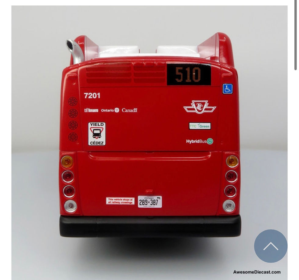 Thumbnail: 43-0606 1:43 scale  NFI XN40 TTC Toronto Transit bus bank
