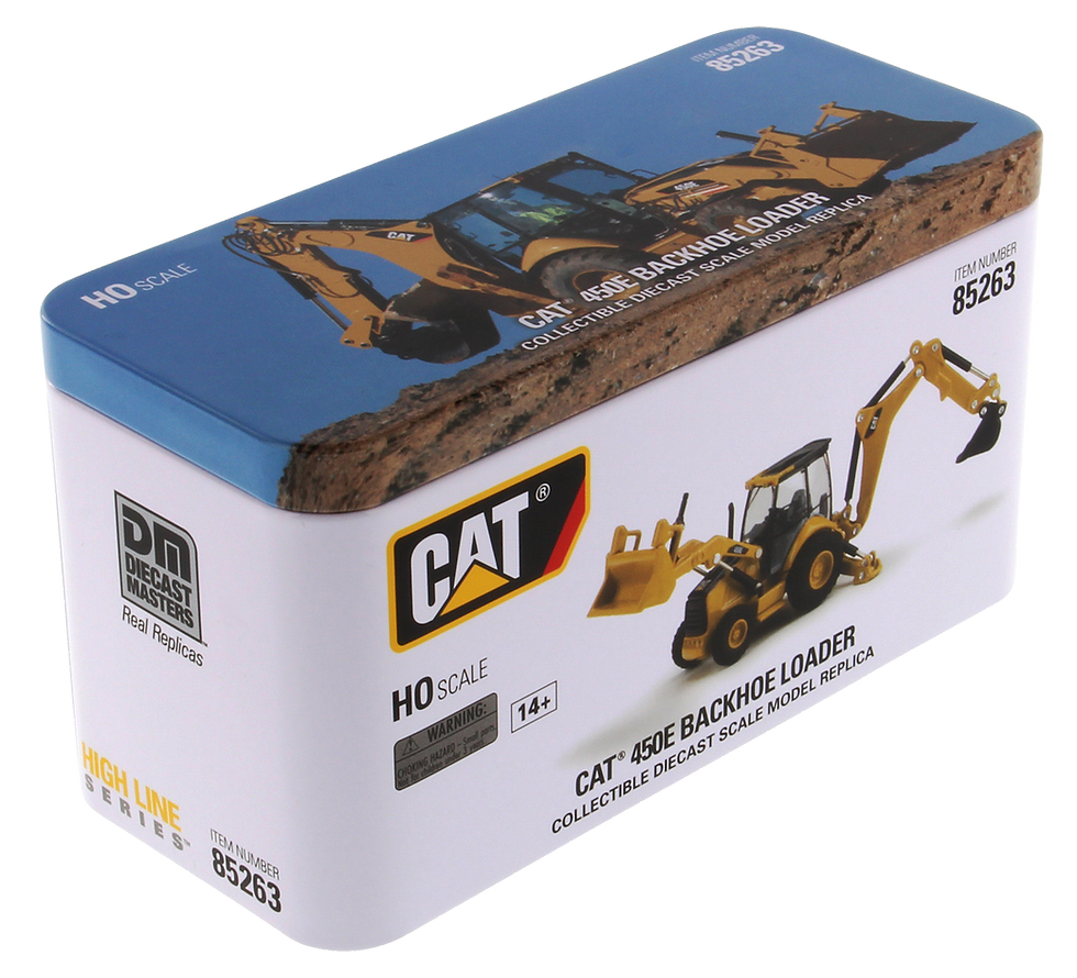 Thumbnail: 85263 / 1:87 Diecast Masters CAT 450E backhoe loader
