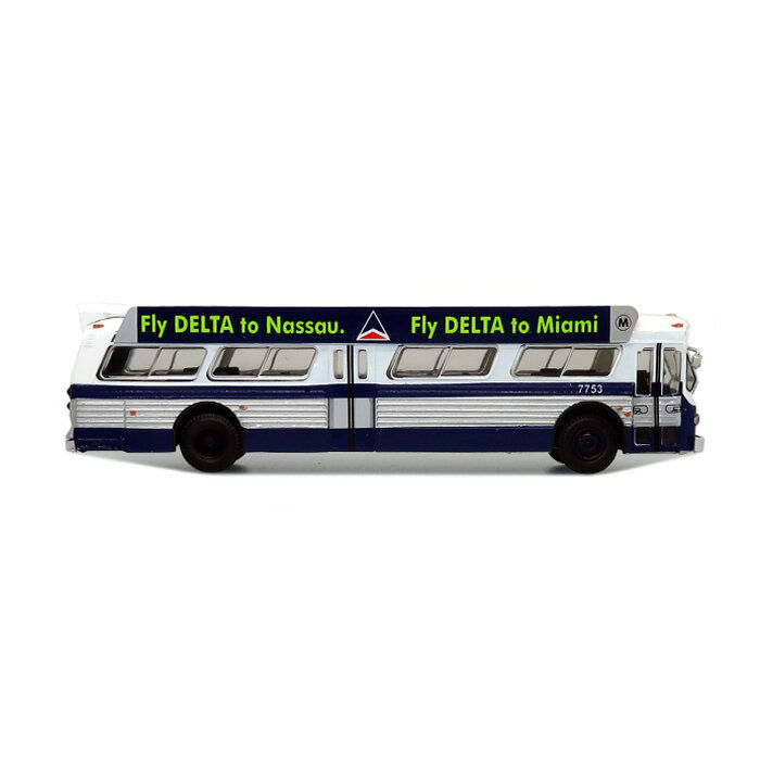 Thumbnail: 87-0279 / 1:87 Flxible 53102 MTA New w/ bus-o-rama boards Iconic transit bus