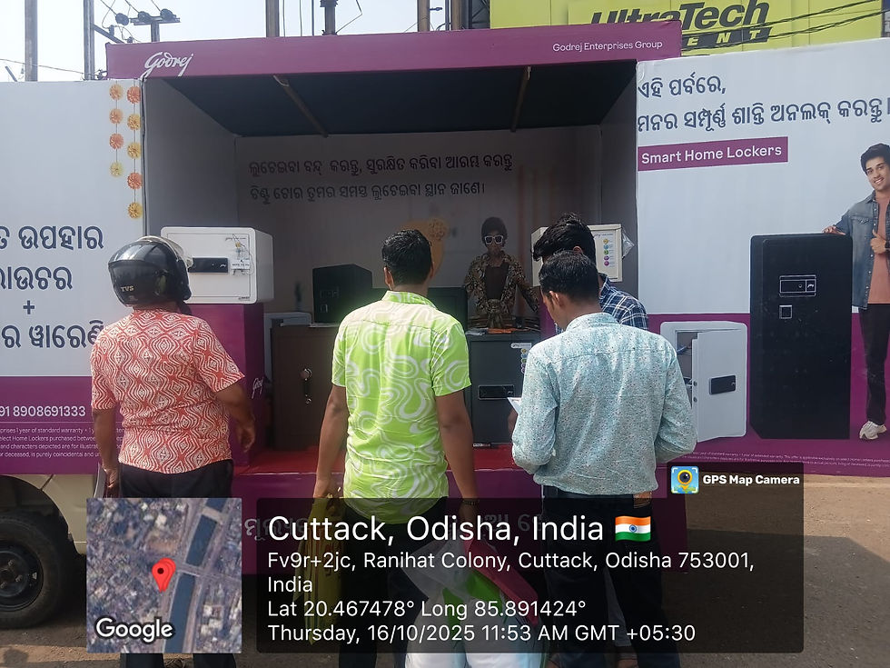 Audience interaction through branded canter van
