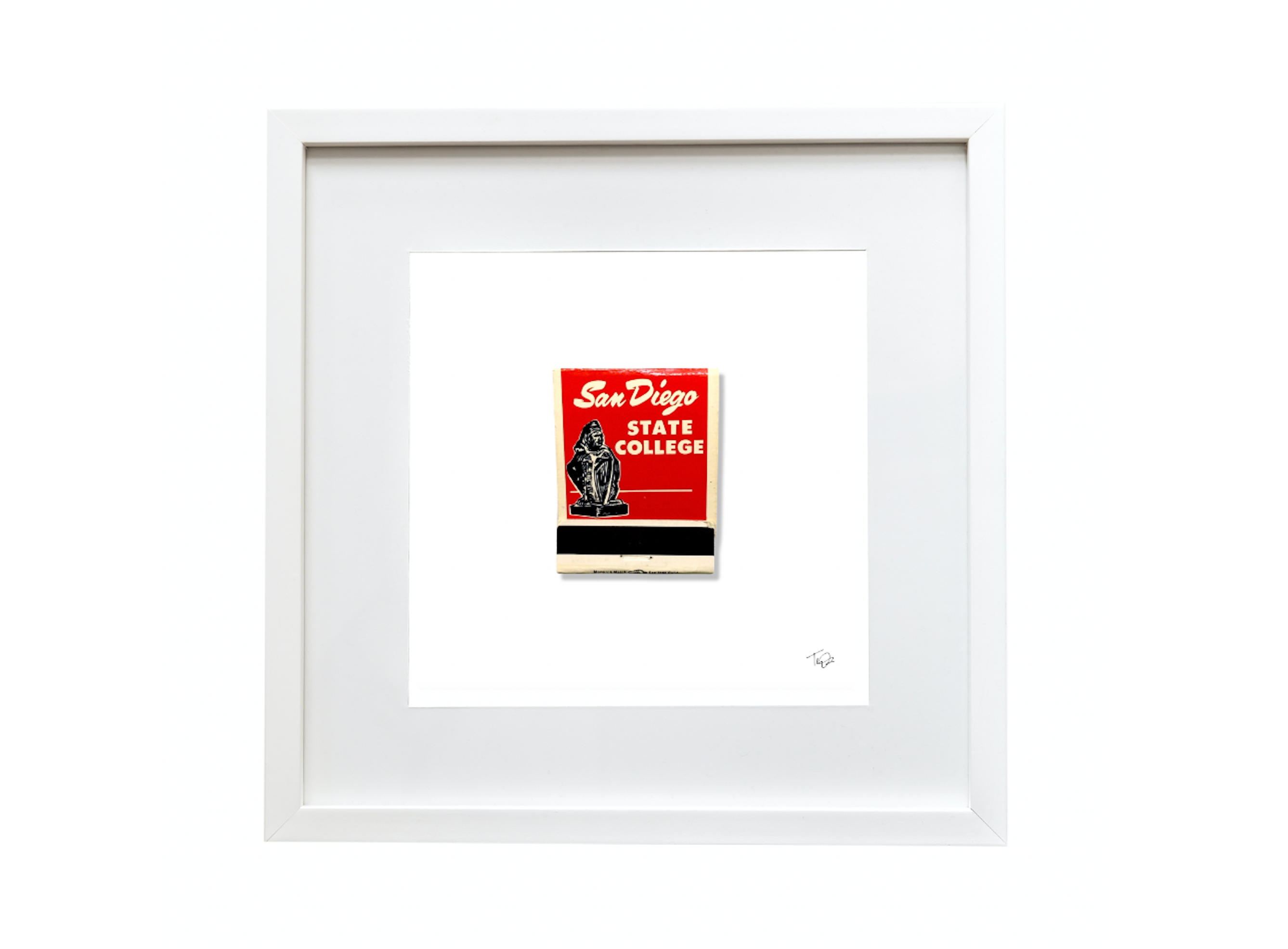 San Diego State College Matchbook Print