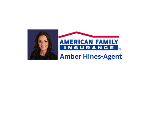 A photo of Alyssa, Katie and Jessica and and business information is shown. The color scheme is blue and red.