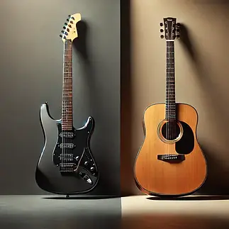 DALL_E_2025-02-04_13.10.30_-_A_visually_striking_image_of_an_electric_guitar_and_an_acoust