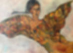 A painting of a woman
