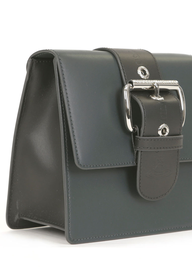 Thumbnail: Vivienne Westwood Alex Small Bag - Petrol Blue/Black