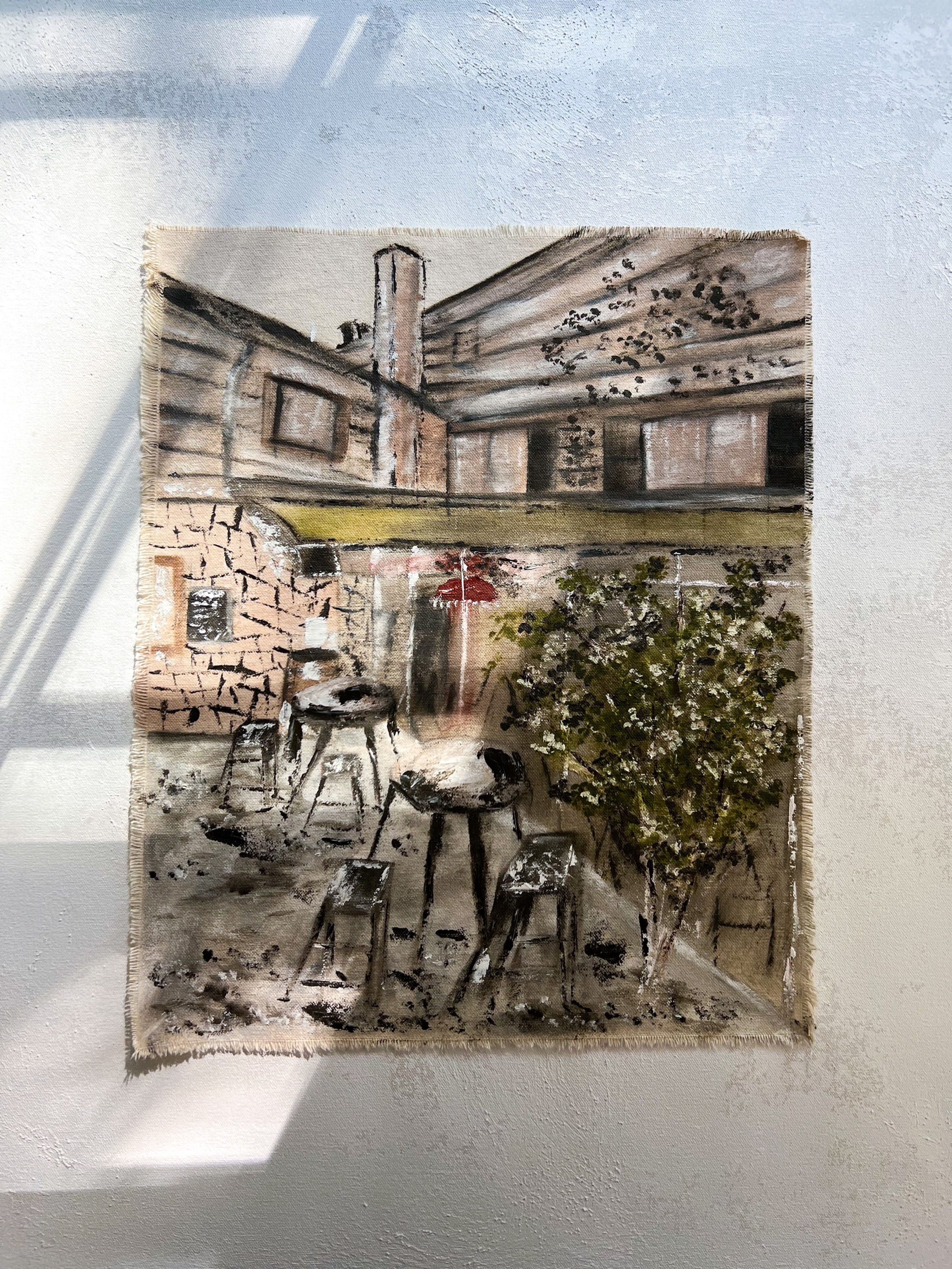 “Afternoon at Blowing Rock Brewery” 13” x 16”